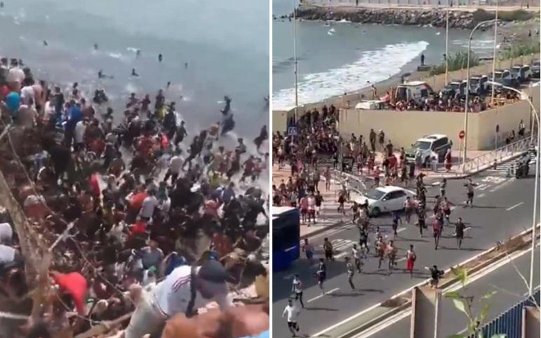 Spagna, emergenza migranti a Ceuta: migliaia entrano dal Marocco in poche ore