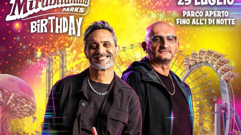 Mirabilandia, il parco divertimenti compie 34 anni: festa-pop con Giorgio Vanni e le sigle dei cartoni