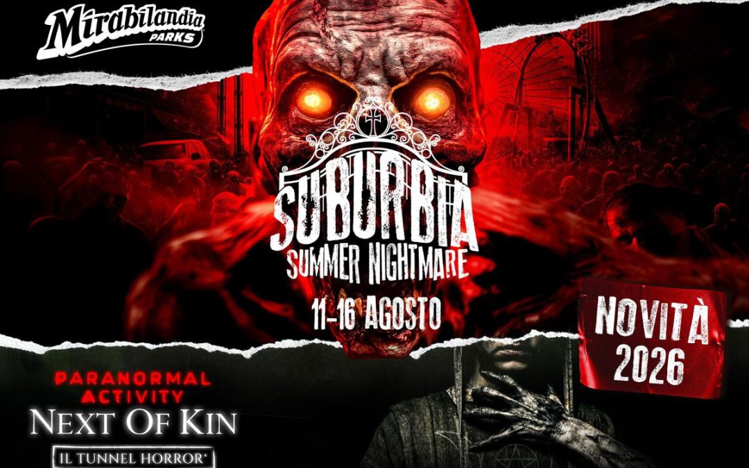 Mirabilandia, dall’11 agosto Suburbia Summer Nightmare per appassionati del brivido