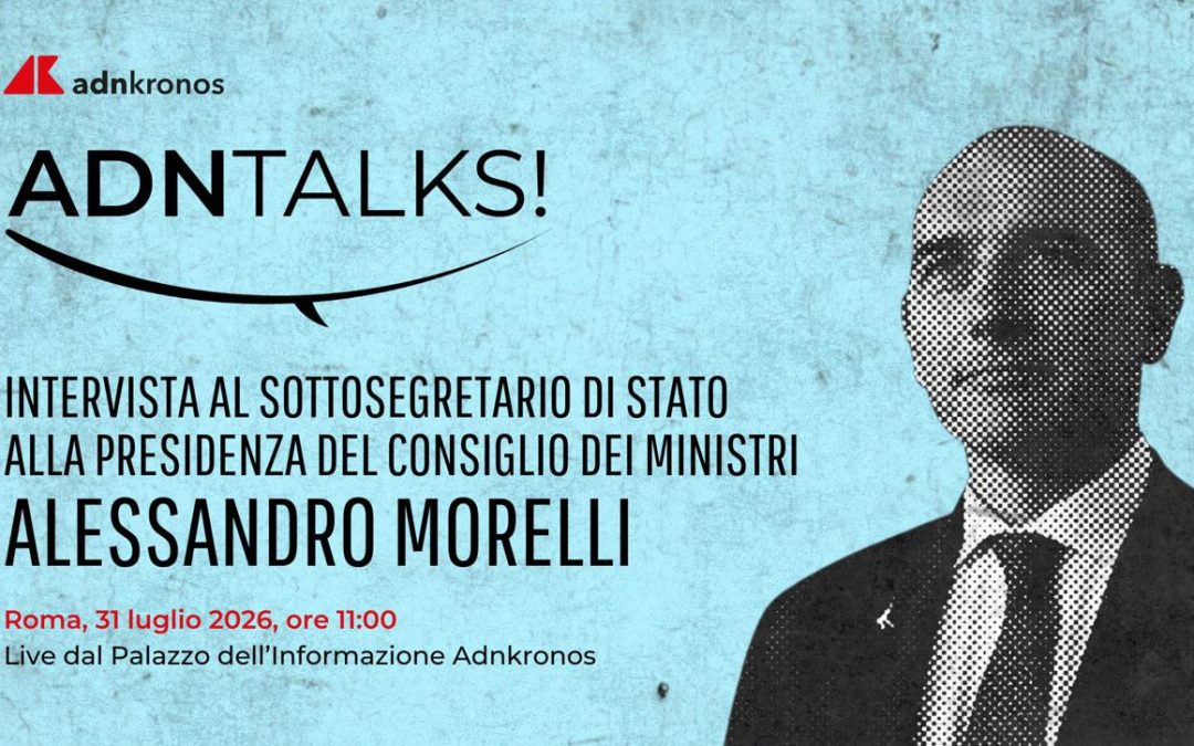Alessandro Morelli domani all’Adnkronos per AdnTalks, diretta dalle 11