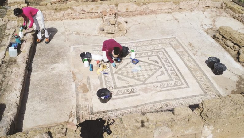 Crotone, riapre il Balneum con il Mosaico dei Delfini