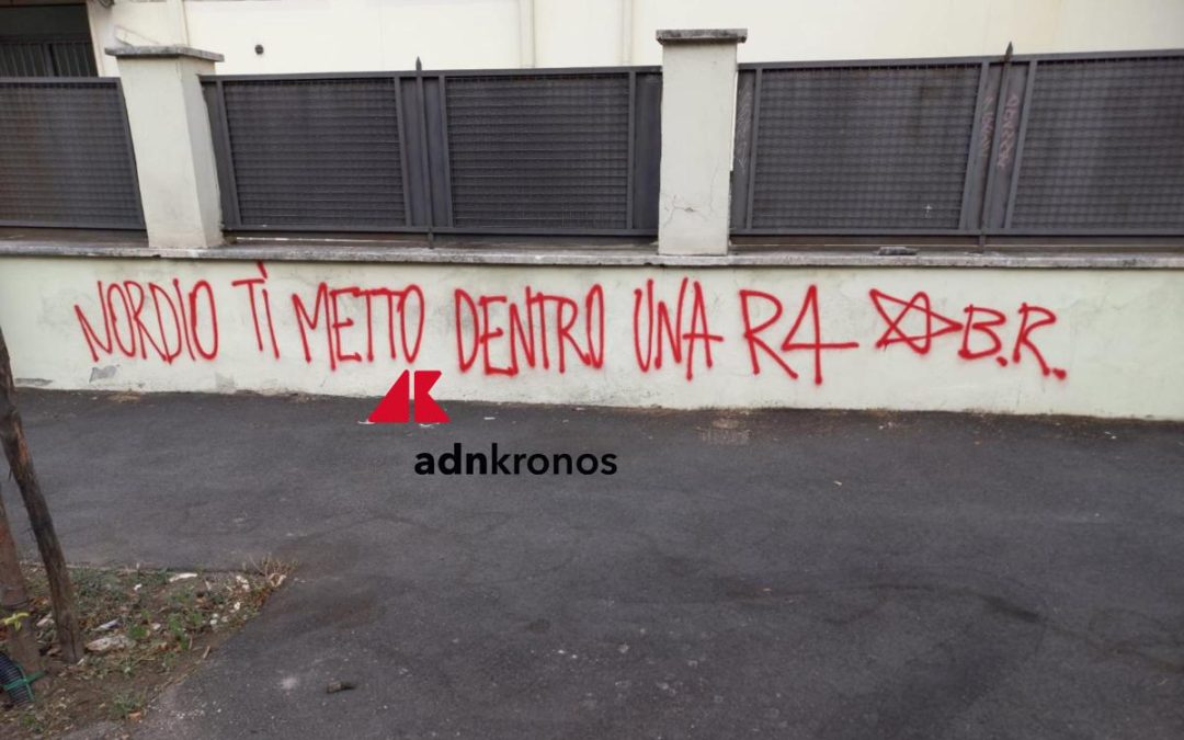 “Nordio ti metto dentro una R4”, scritta choc firmata Br a Roma