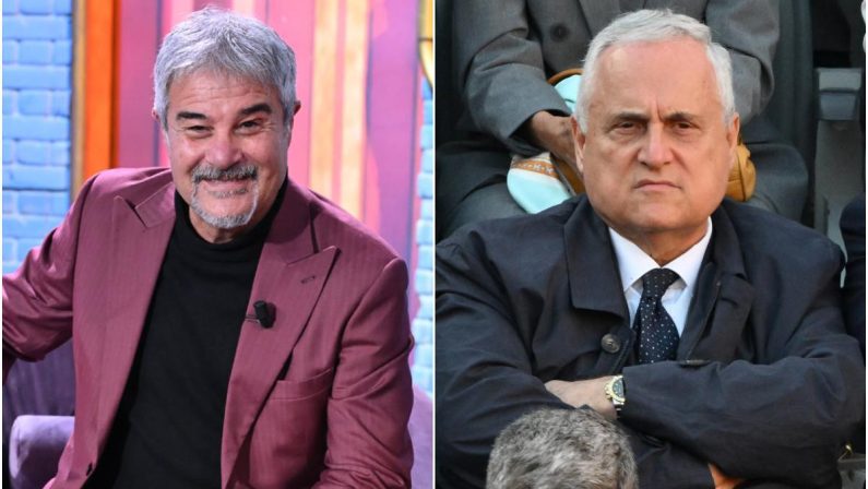 Lazio, la frase choc di Pino Insegno. Il web: “Ha augurato morte a Lotito”