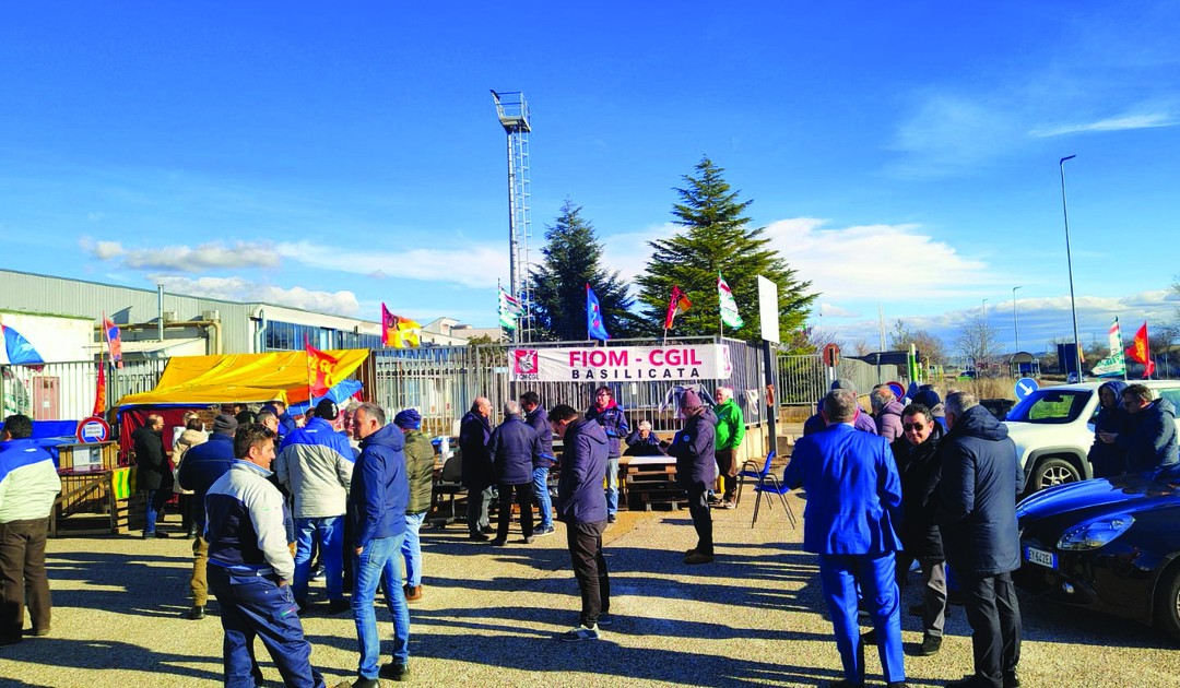 un presidio Fiom Cgil nel sito di Melfi