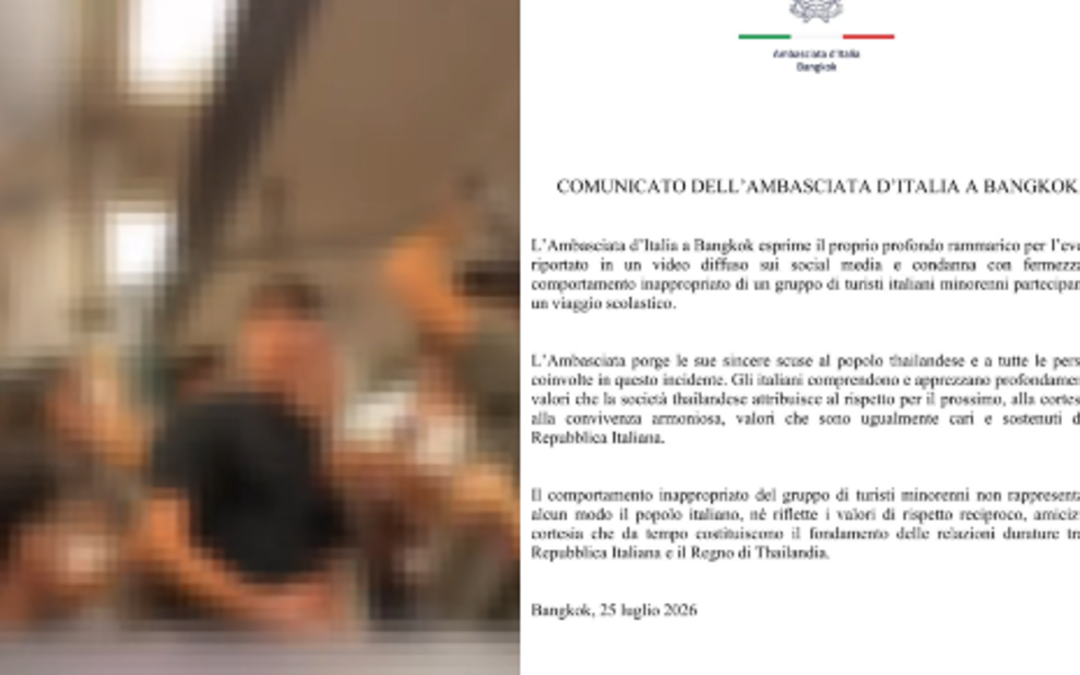 Bangkok, studenti italiani e il caos in metro: il video virale e le scuse dell’ambasciata