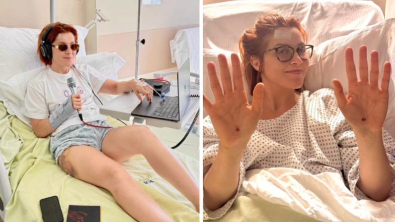 Noemi, la sessione di canto in ospedale e le dimissioni: come sta dopo la caduta dal palco