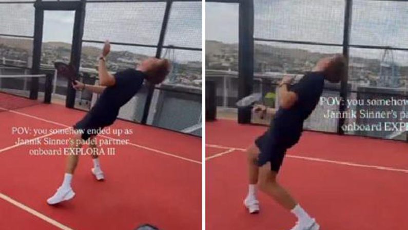 Sinner, il padel fa male: Jannik ‘preso a pallate’
