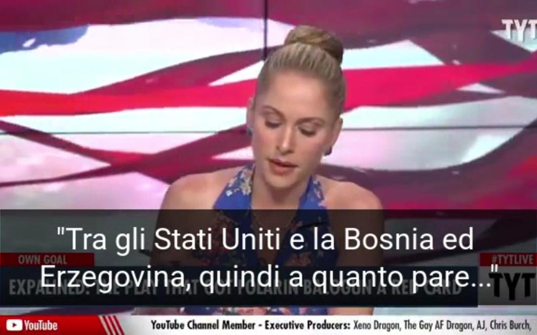 “Stati Uniti contro due squadre, la Bosnia e l’Erzegovina”: la gaffe della giornalista ai Mondiali