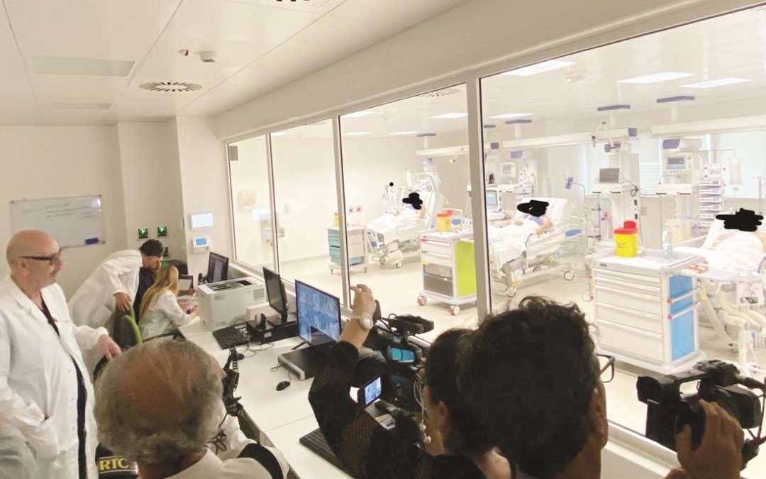 L’inaugurazione della nuova terapia intensiva