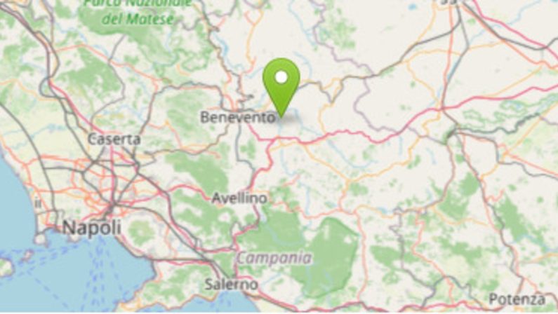 Scossa di terremoto nel Sannio con epicentro ad Apice