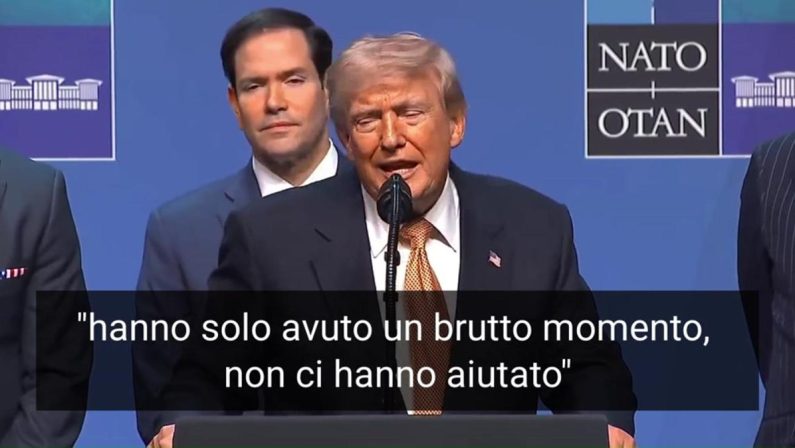 Trump: “L’Italia si è comportata bene, solo un brutto momento”