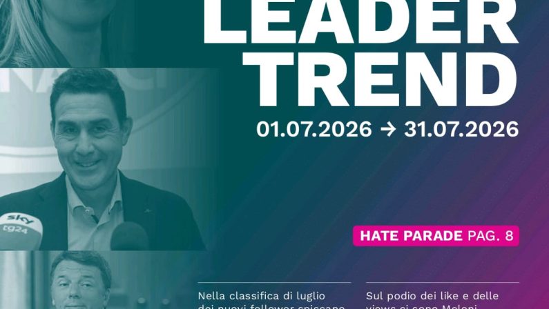 Meloni si conferma leader sui social a luglio, cresce Vannacci