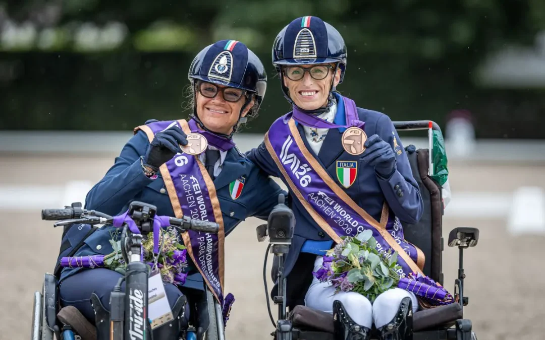 Paradressage, Morganti e Salvadè doppio bronzo in apertura ai Mondiali di Aachen