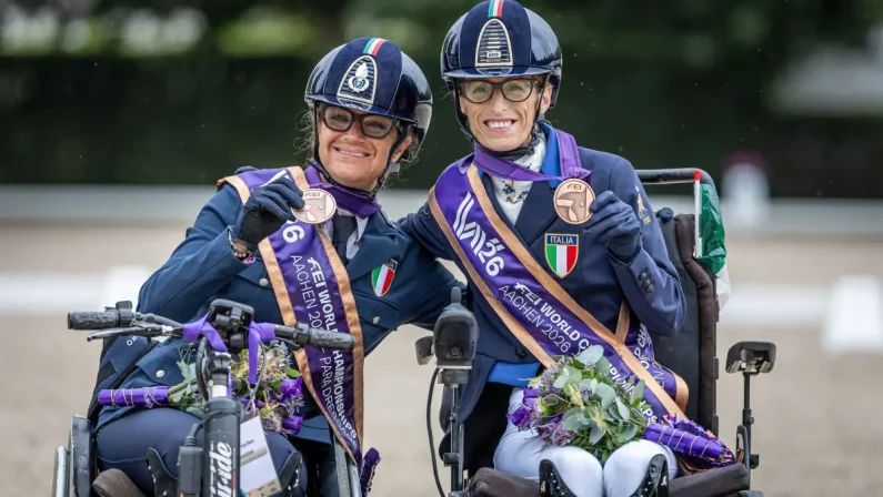 Paradressage, Morganti e Salvadè doppio bronzo in apertura ai Mondiali di Aachen