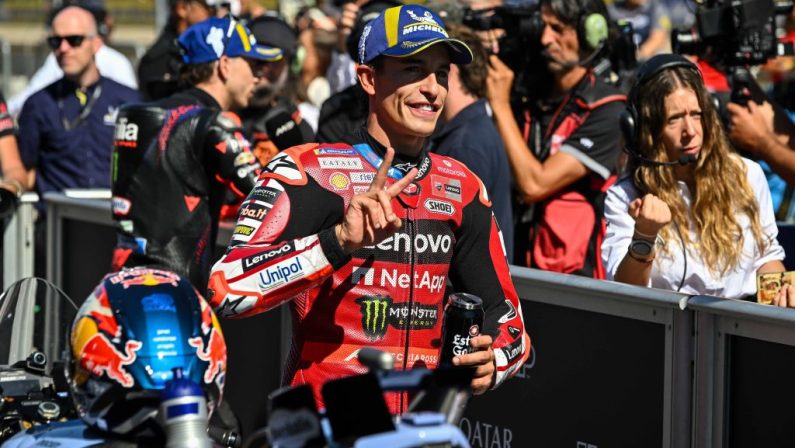Marc Marquez precede Acosta al Gp di Aragon, terzo Bezzecchi
