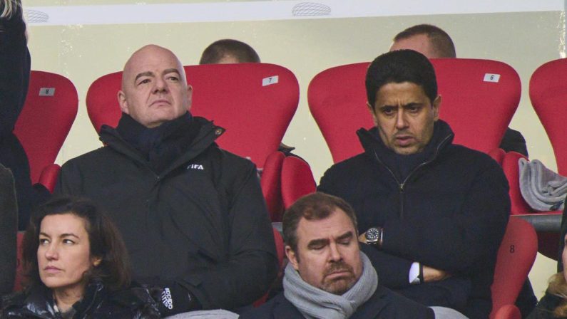 La Uefa minaccia la Fifa di azioni legali e pensa ad al-Khelaifi come successore di Infantino