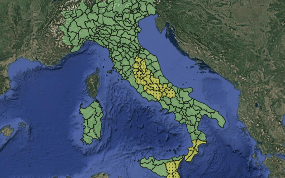 Maltempo, allerta meteo gialla per temporali martedì 11 agosto: la mappa delle 5 regioni a rischio