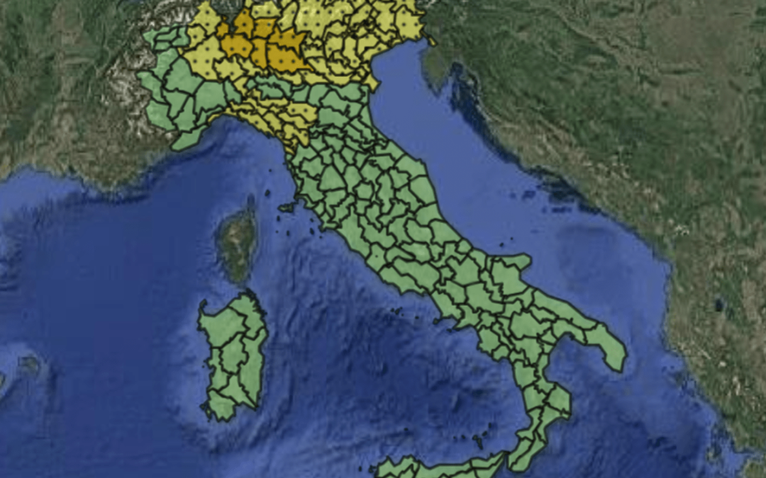 Maltempo, allerta meteo arancione e gialla per temporali giovedì 20 agosto: la mappa delle regioni a rischio
