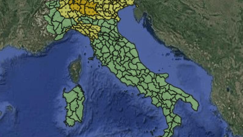 Maltempo, allerta meteo arancione e gialla per temporali giovedì 20 agosto: la mappa delle regioni a rischio