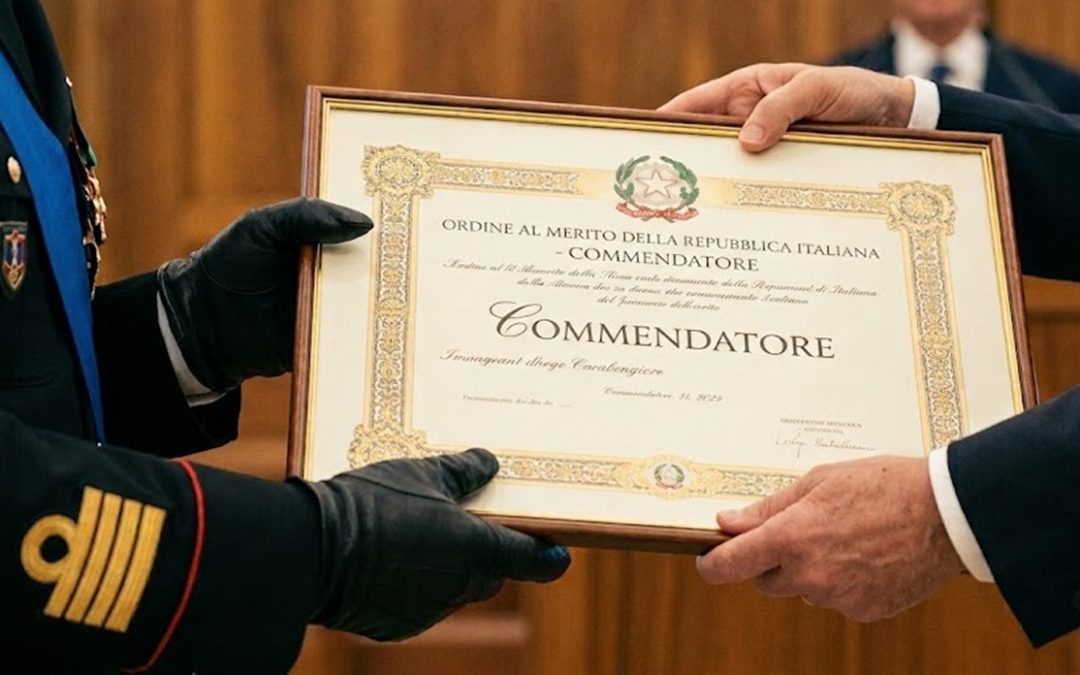 Il tenente colonnello Amerise diventa commendatore della Repubblica