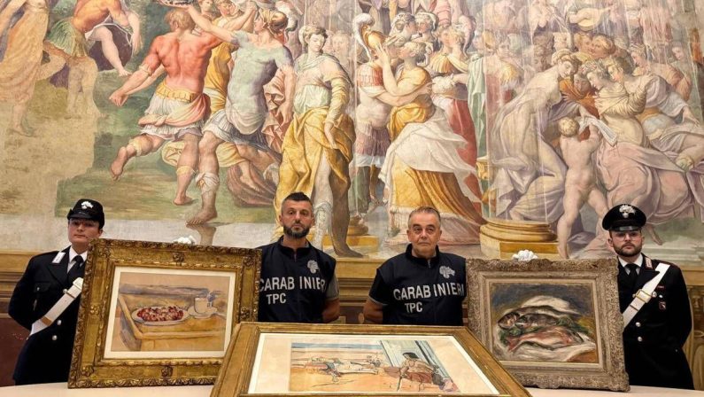 Recuperati i tre dipinti di Cezanne, Renoir e Matisse rubati a marzo dalla Fondazione Magnani Rocca﻿