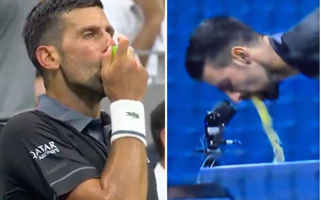 US Open, Djokovic e i problemi fisici: vomito e inalatore in campo