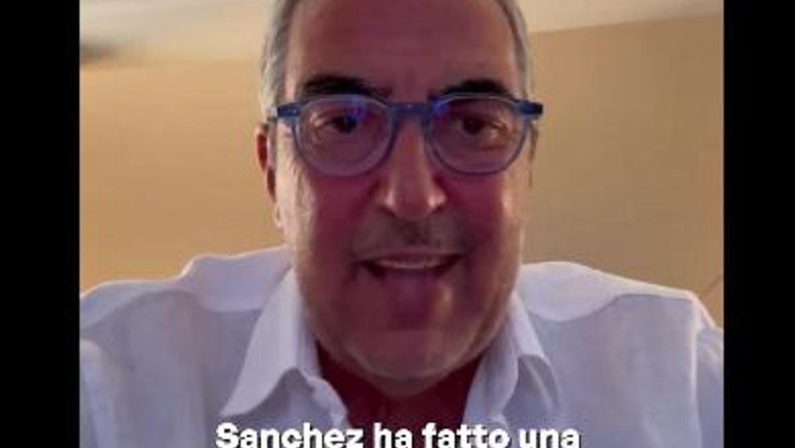 Gasparri: “Crisi migratoria e Sanchez se ne va in vacanza, gli suggeriamo noi la playlist”