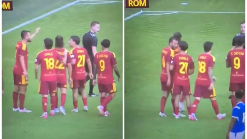 Roma, maxi lite in amichevole: Cristante rimprovera Soulé e interviene… Dybala