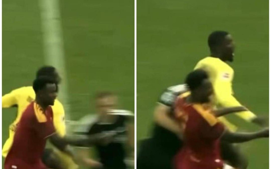 Borussia Dortmund-Roma, Ndicka travolto… dall’arbitro