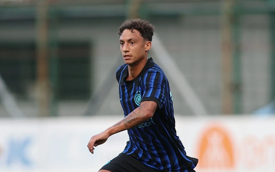 Daniele Quieto con la maglia dell'Inter