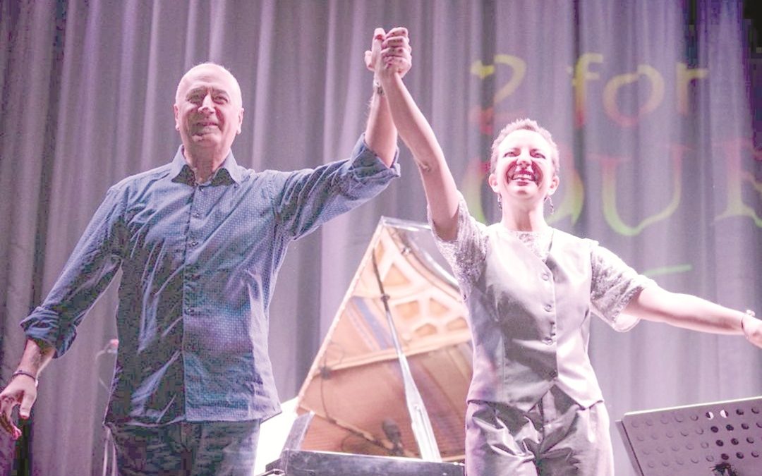 Gli interpreti del progetto Quintessenza duo: Pasquale Morgante e Sara D'Angelo