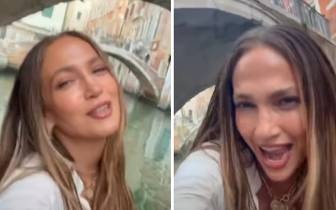 Jennifer Lopez a Venezia, il giro in gondola come Madonna: lo show con ‘Like a Virgin’