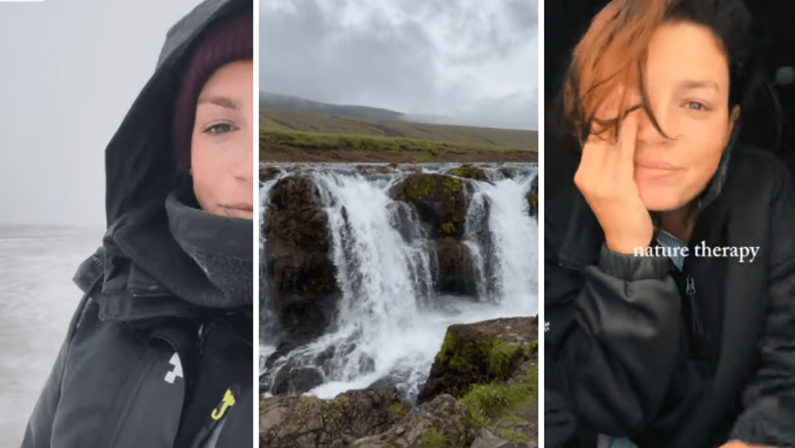 Emma, la fuga tra i ghiacciai con Elisa: la vacanza anti-caldo in Islanda