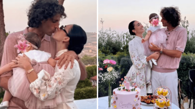Tamberi e Bontempi, la festa da favola per il primo compleanno della figlia Camilla