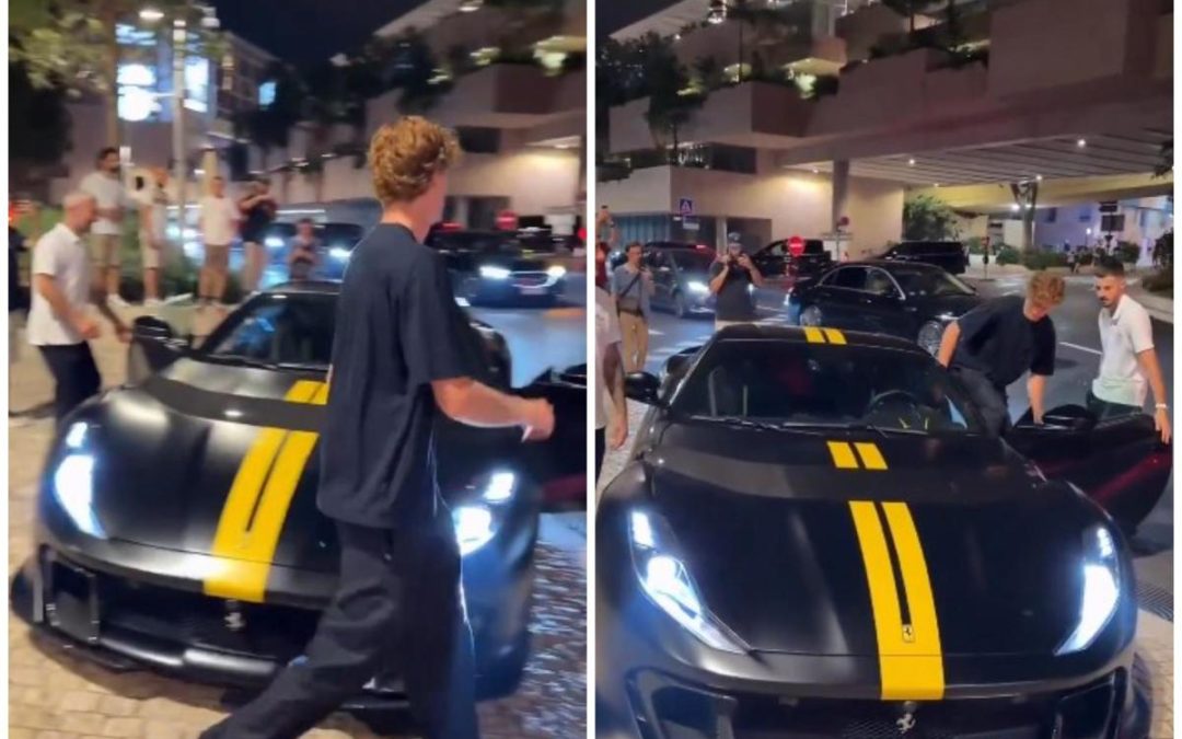 Sinner paparazzato a Montecarlo… con la sua Ferrari