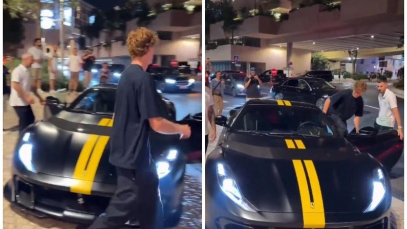 Sinner paparazzato a Montecarlo… con la sua Ferrari