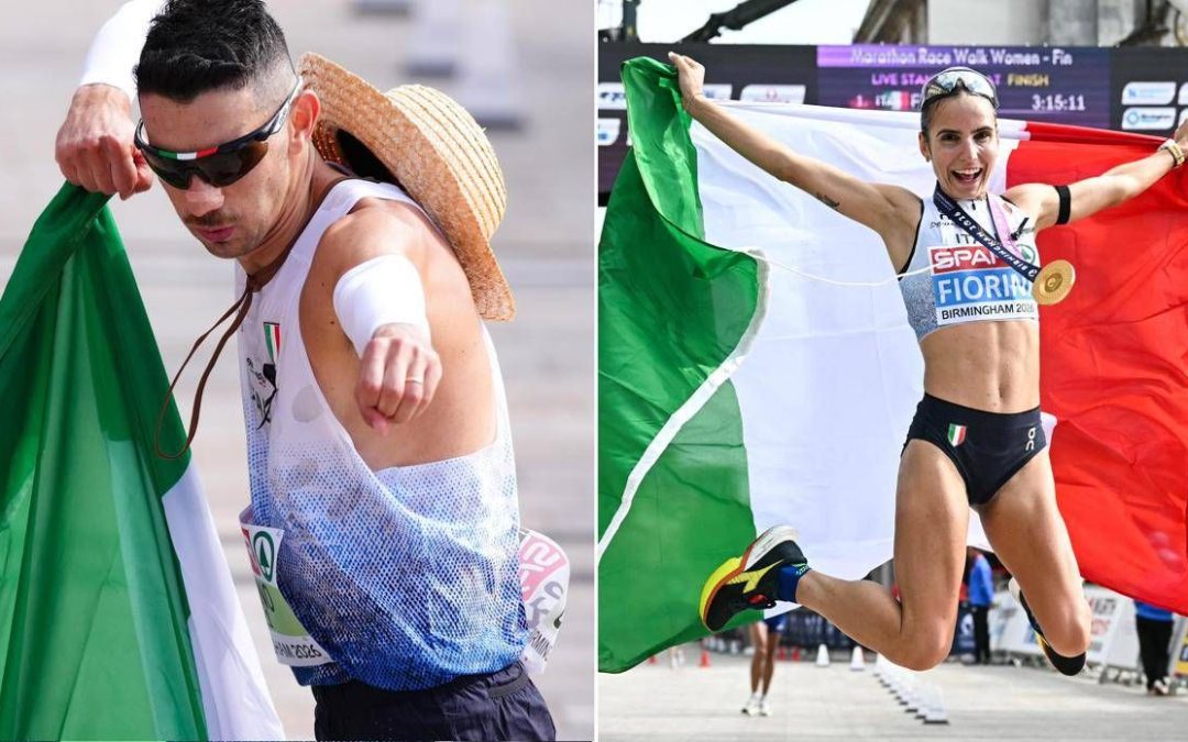 Europei atletica, doppio oro Italia: Stano e Fiorini da record nella maratona di marcia