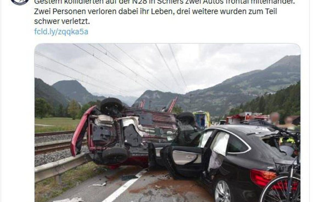 Svizzera, incidente stradale a Schiers: morti due italiani