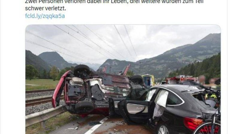 Svizzera, incidente stradale a Schiers: morti due italiani