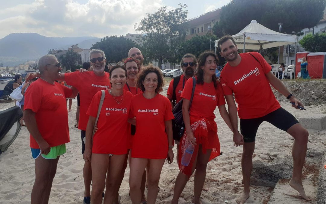 Dalla leucemia alla rinascita, Federico attraversa lo Stretto in 43 minuti