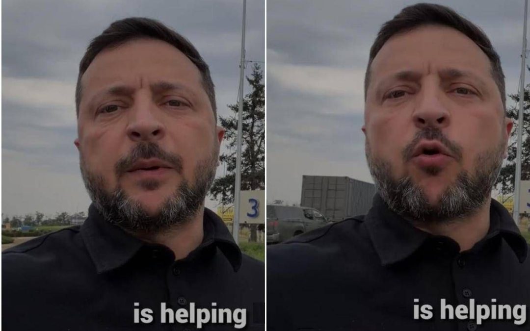 Zelensky e il video ‘misterioso’: “Da dove spuntano auto e camion?”