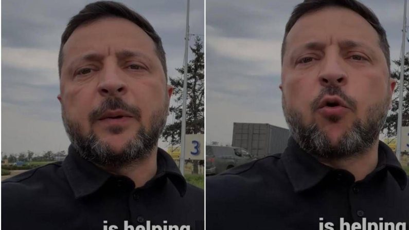 Zelensky e il video ‘misterioso’: “Da dove spuntano auto e camion?”