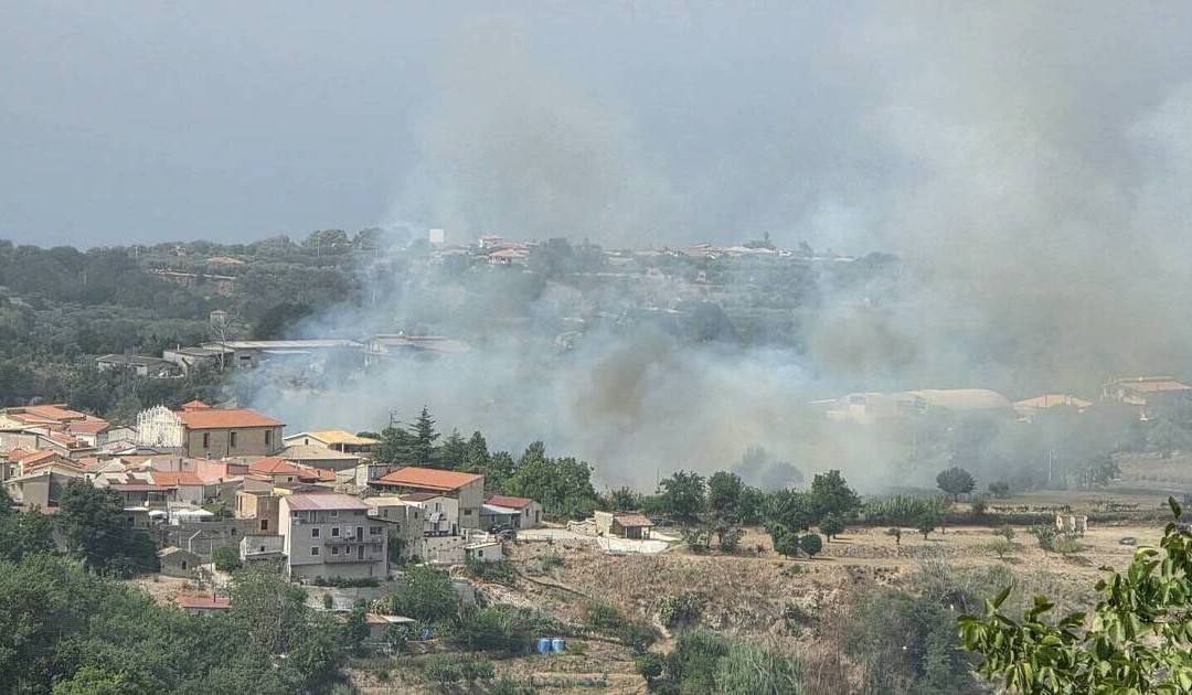 L'incendio a Zungri