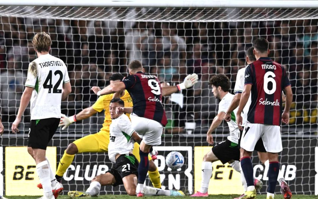 Dovbyk salva il Bologna, il derby col Sassuolo termina 2-2
