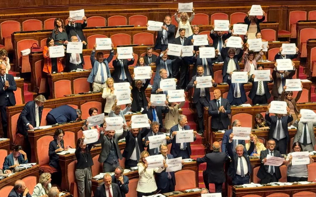 Legge elettorale, via libera Senato a emendamento centrodestra sulle preferenze