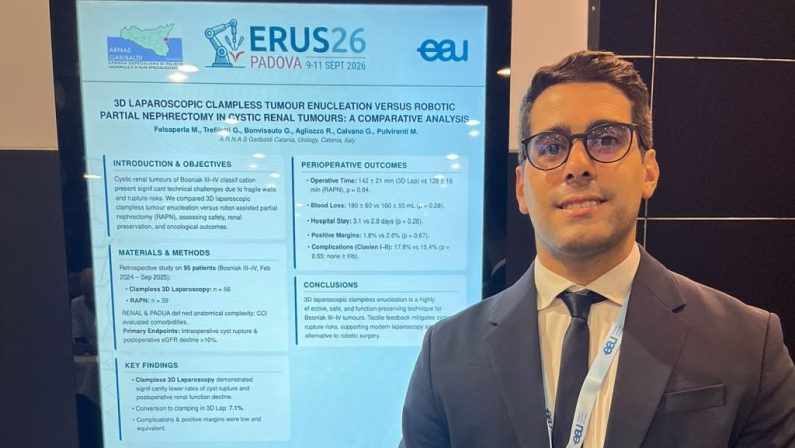 L’Urologia dell’ARNAS Garibaldi di Catania protagonista al meeting ERUS26 a Padova