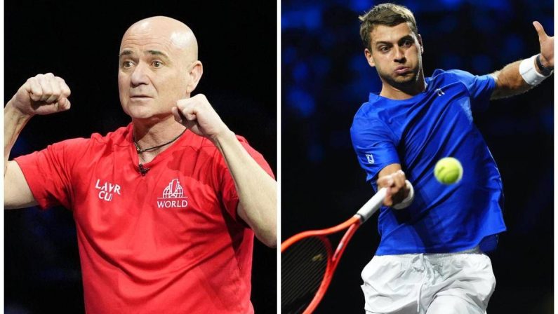 Laver Cup, Agassi ‘imbarazza’ Cobolli: “Quanto sei bello Flavio”