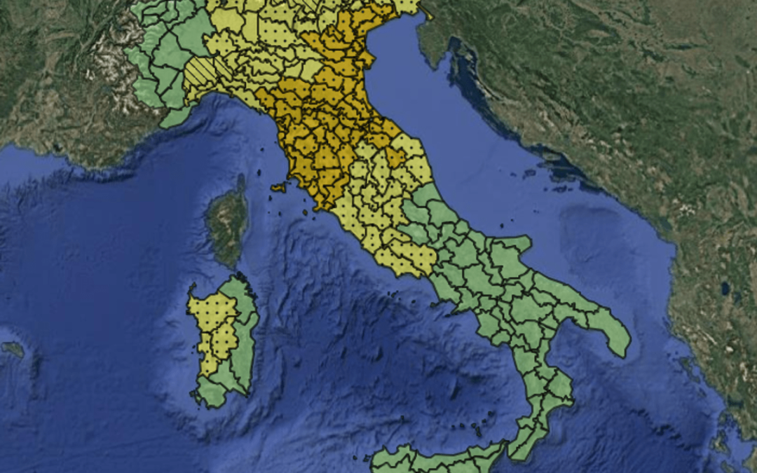 Ondata di maltempo sull’Italia: allerta meteo arancione e gialla per temporali giovedì 10 settembre