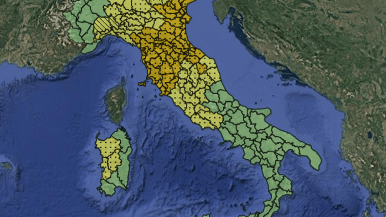 Ondata di maltempo sull’Italia: allerta meteo arancione e gialla per temporali giovedì 10 settembre