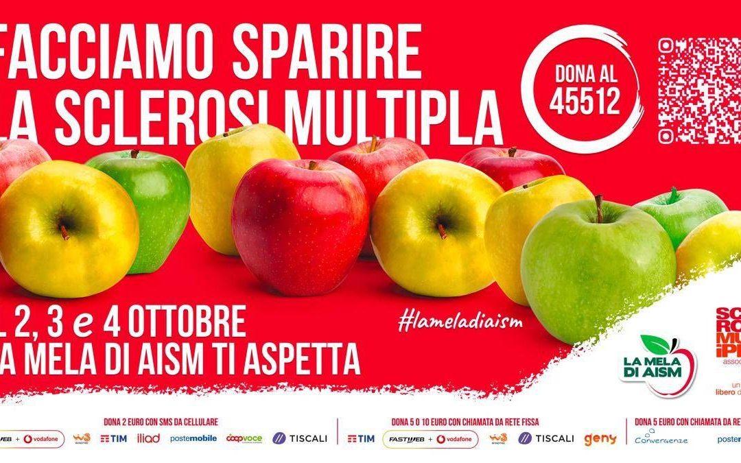 La mela Aism, in 5mila piazze l’iniziativa per un futuro libero da sclerosi multipla